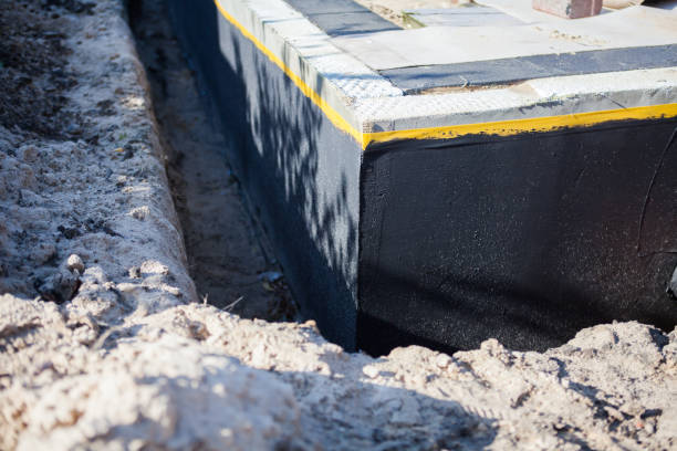 Residential Interior Drainage System installation at a Oregon, WI home by SJ Waterproofing Pros